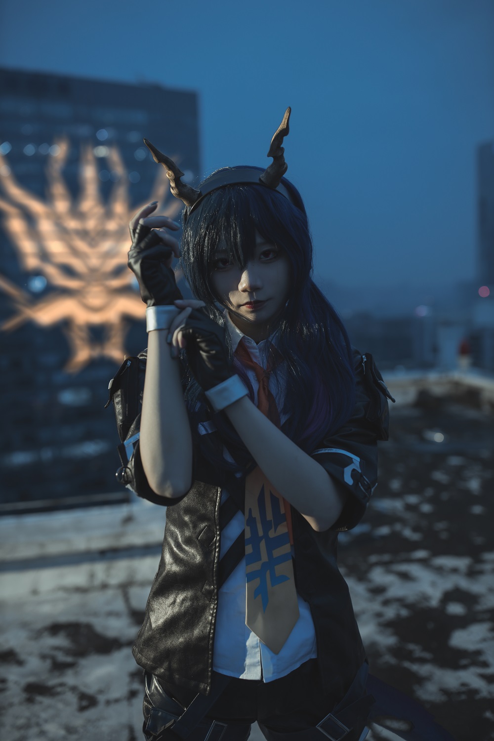 五更百鬼-明日方舟-陈[10P] COS网红博主 预览1图