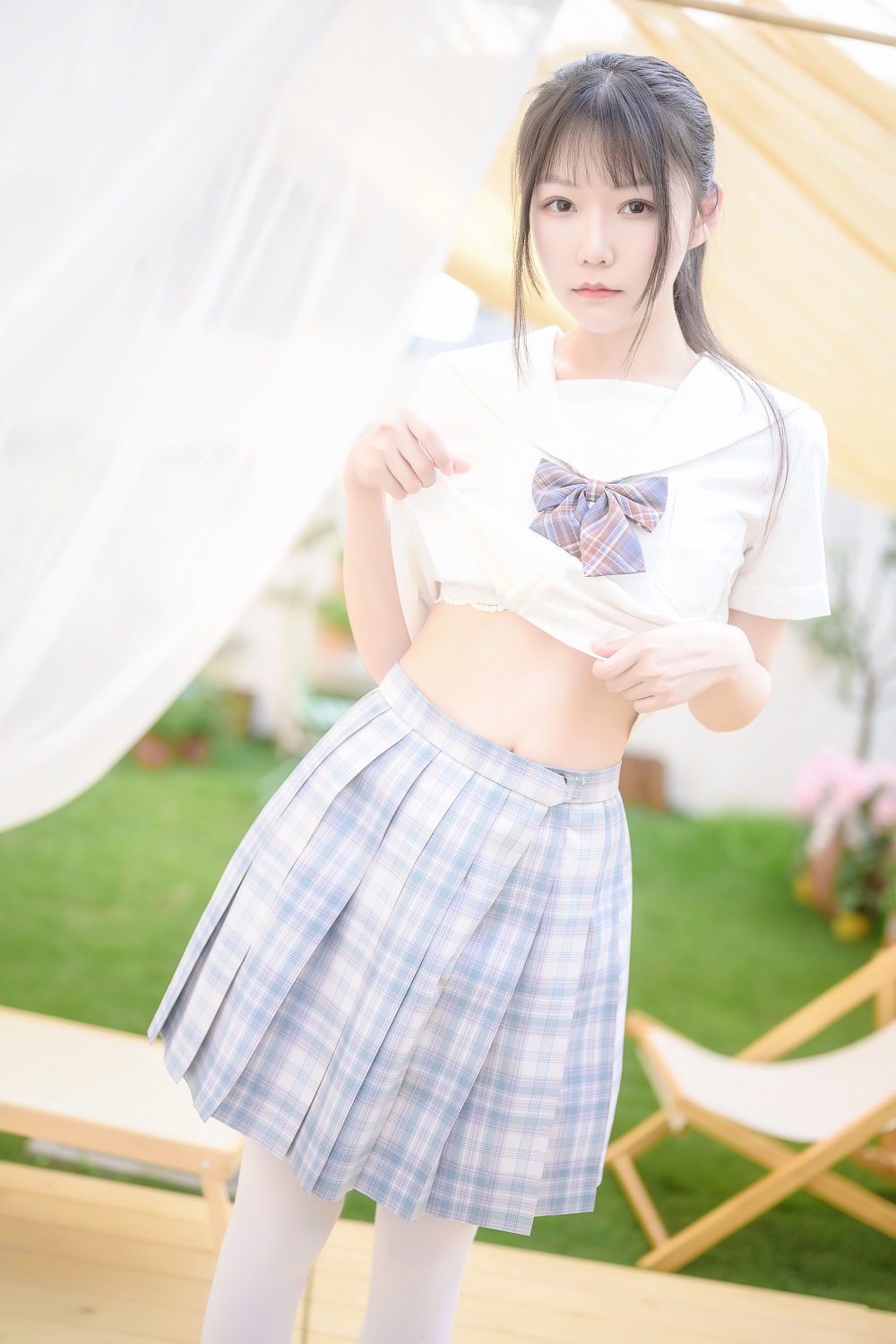 香草喵露露-阳光庭院制服[50P]