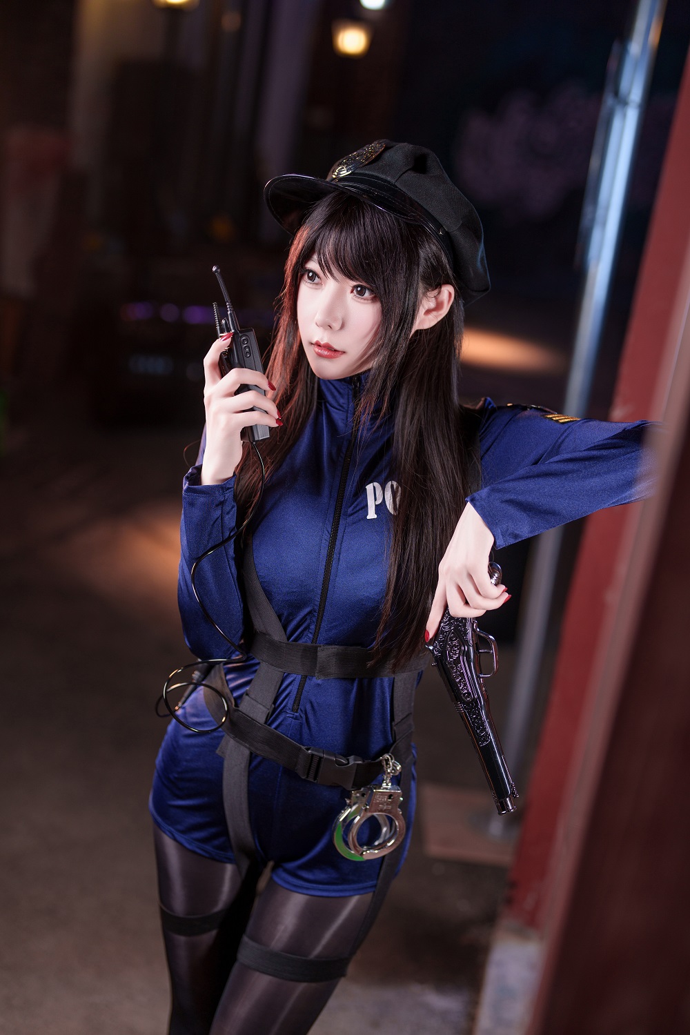 香草喵露露-舰长图-女警制服[40P+1V]