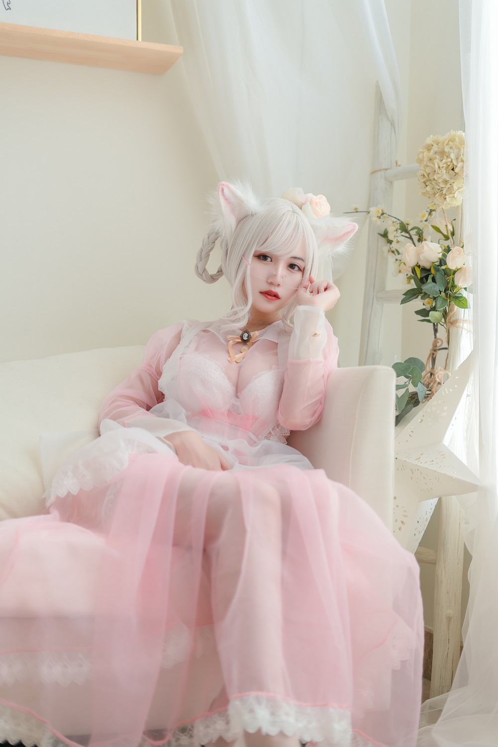 小仓千代w-粉色透明女仆[24P]