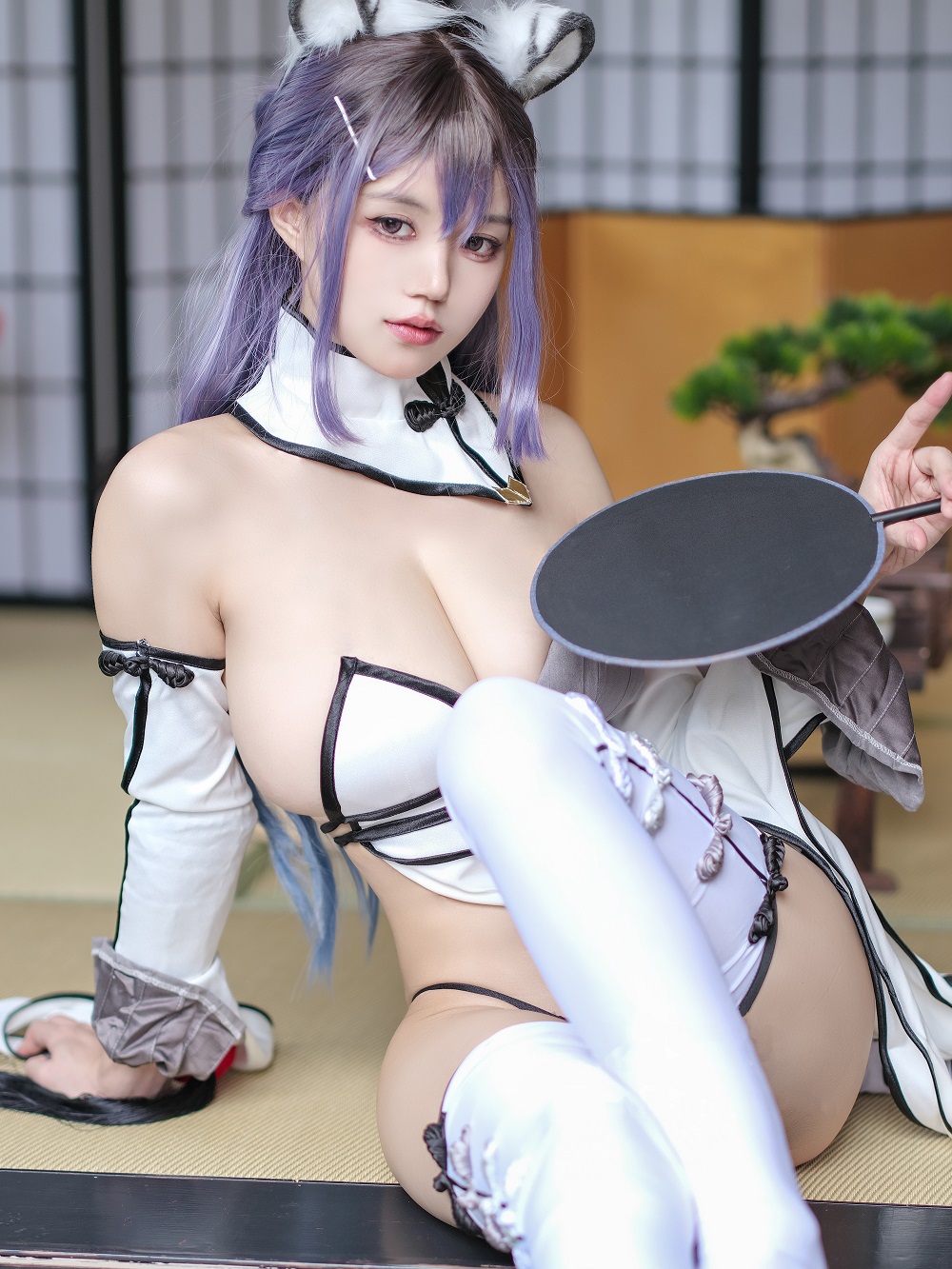 小仓千代w-萌姬联合-百合旗袍[13P]