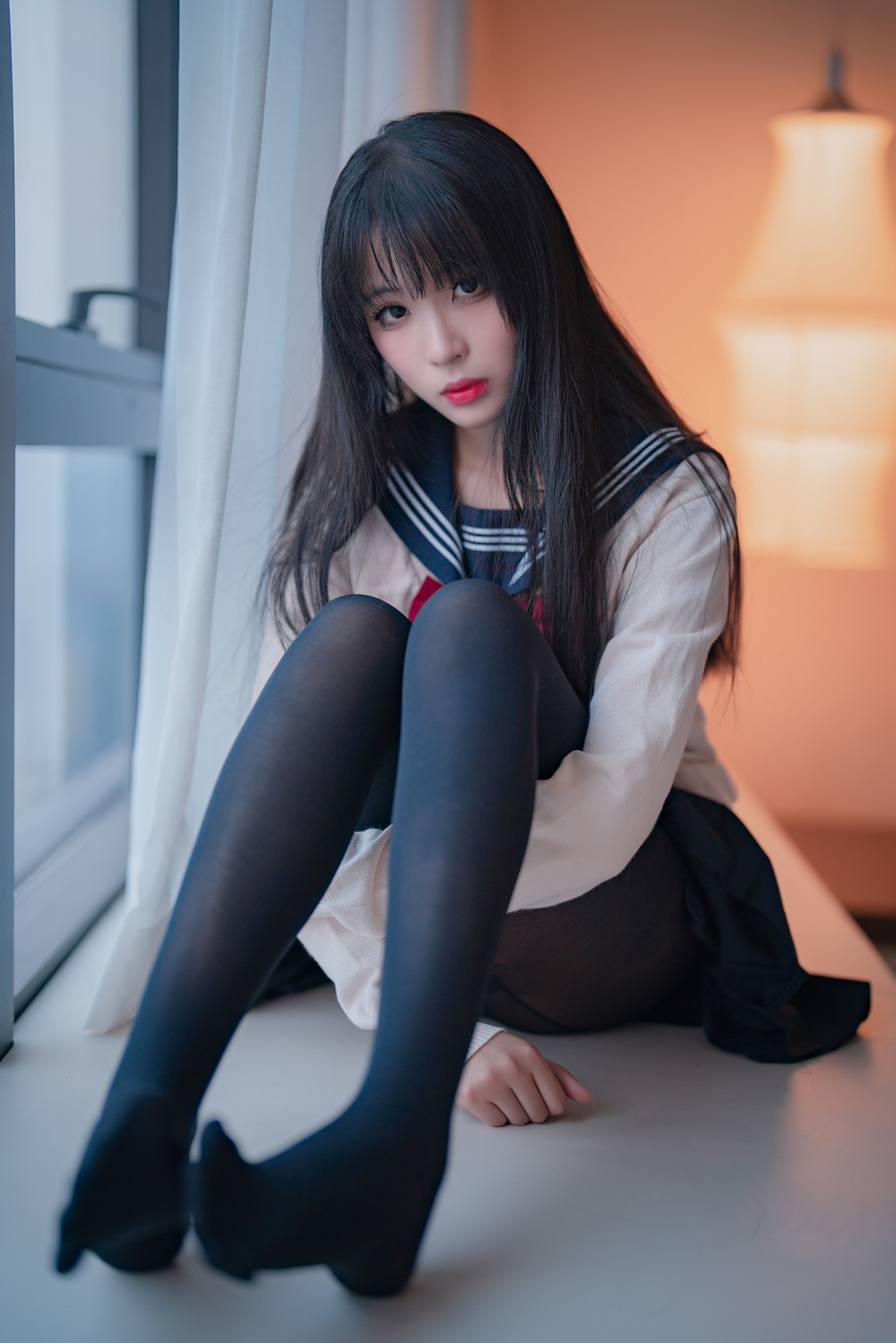 轩萧学姐-黑丝JK2.0[44P]