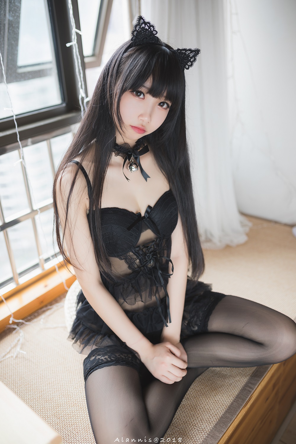 雪琪SAMA-猫系少女-黑猫[22P+1V]