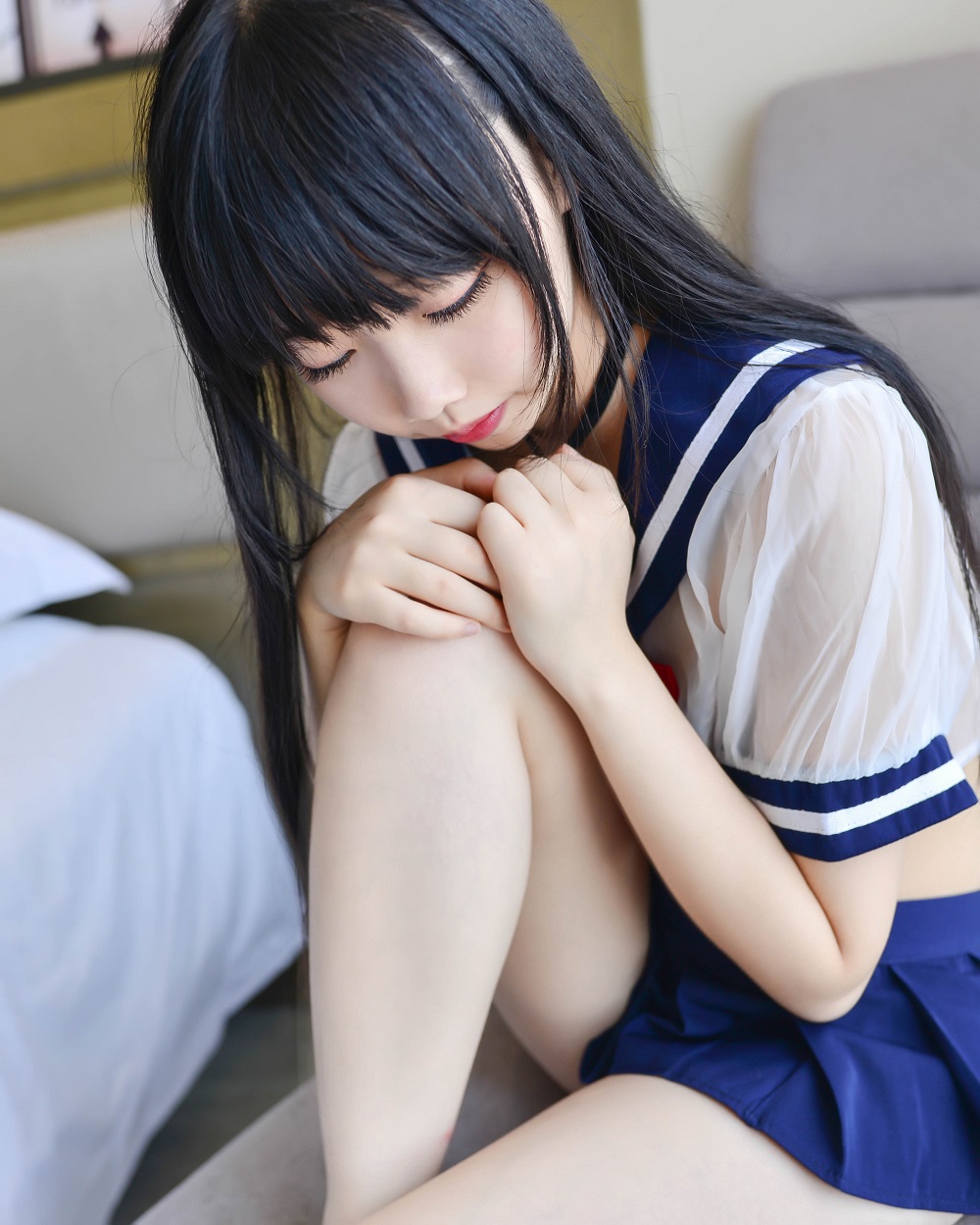 雪琪SAMA-透明JK制服[20P]