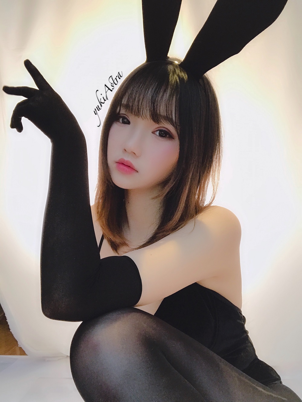 雪晴Astar-纯黑兔女郎[9P+9V]