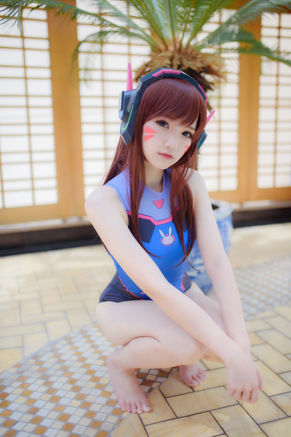 雪晴Astar-守望先锋-D.va泳装[31P]
