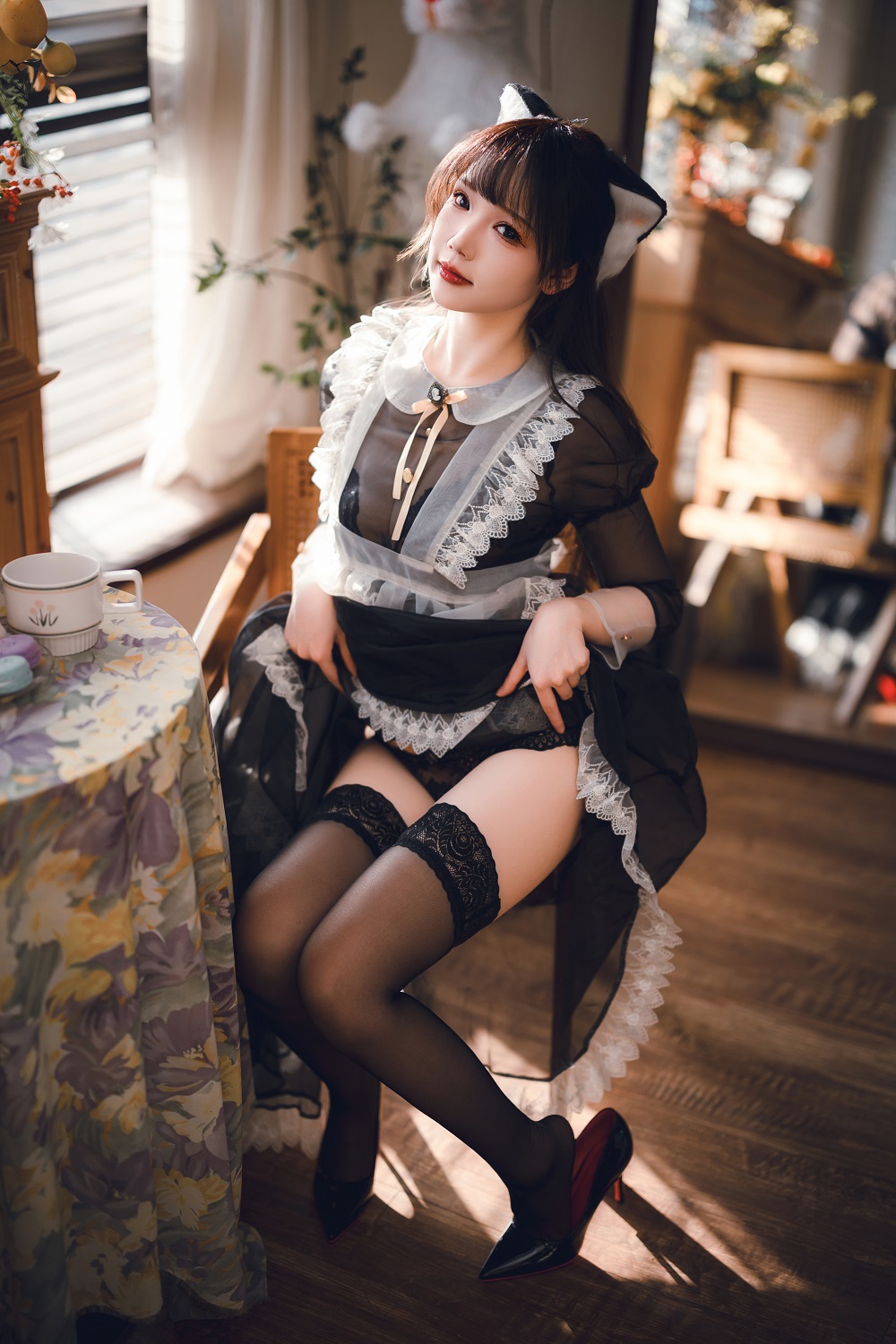 雪晴Astar-2024春季限定-透明女仆长裙[71P+2V]