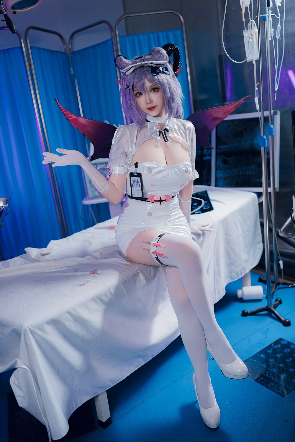 雪晴Astar-2024万圣节-刻晴护士[66P+4V]
