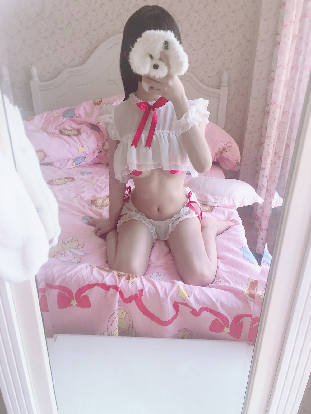桜井宁宁-对镜蕾丝双马尾[31P]