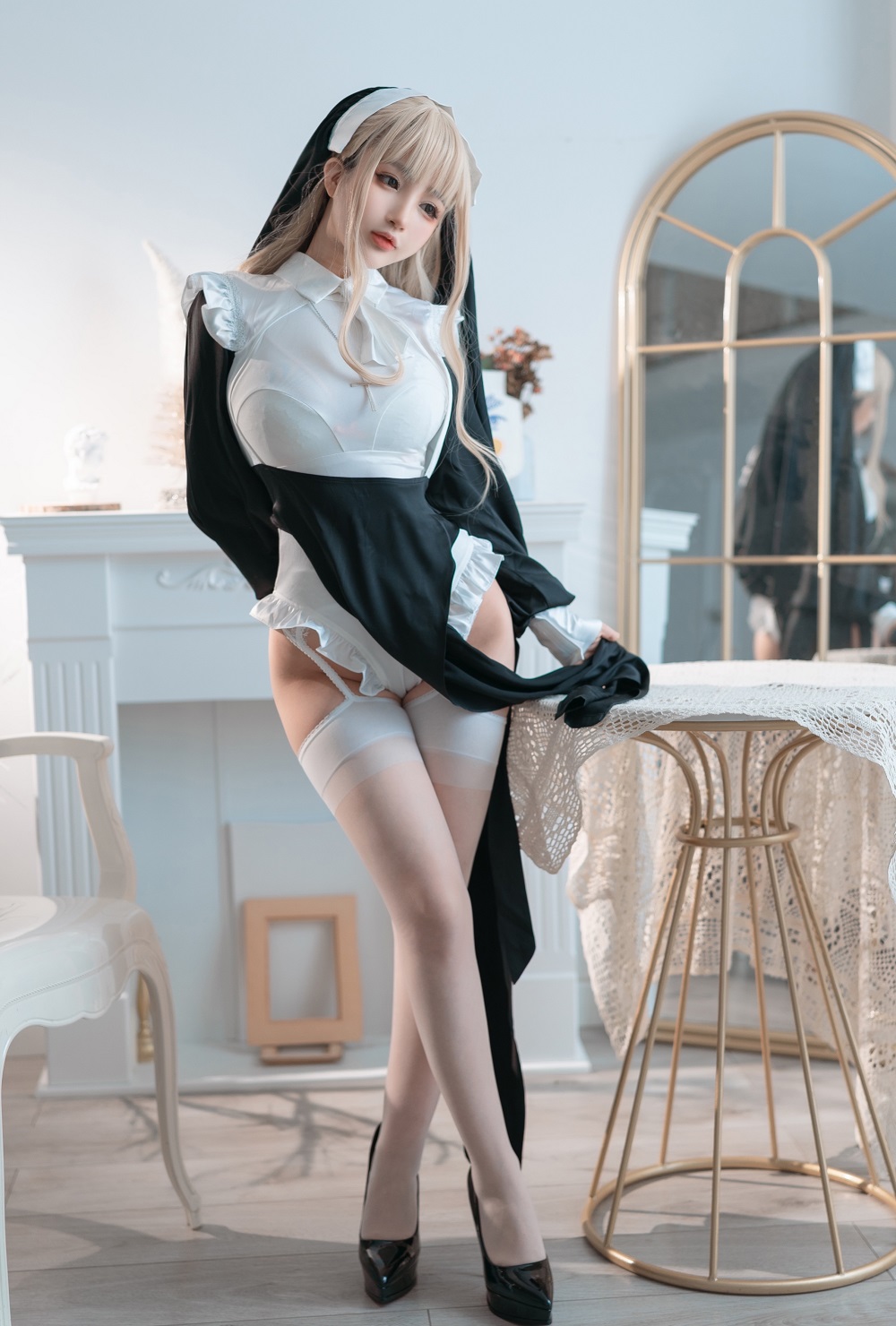 桜井宁宁-白丝修女[41P]