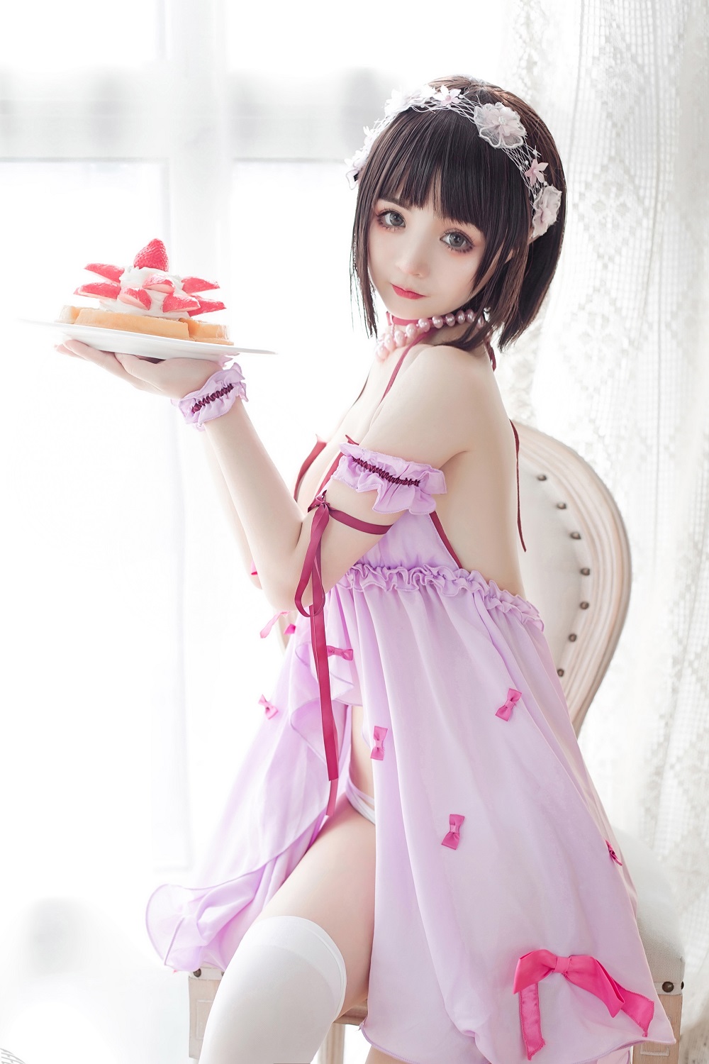 桜井宁宁-路人女主-加藤惠睡衣[23P]