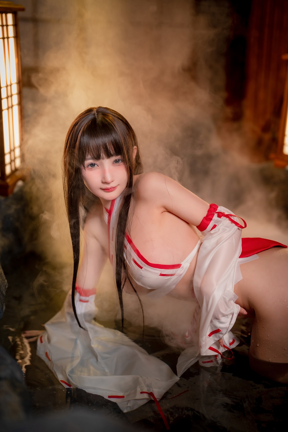 桜井宁宁-温泉圣洁巫女[61P]