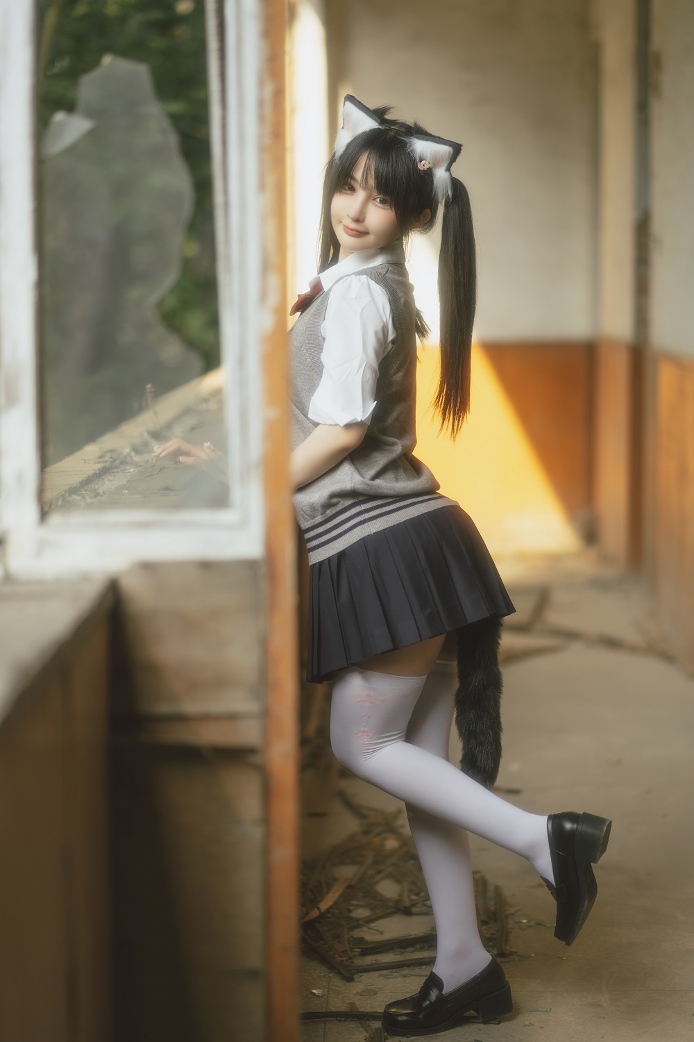 桜井宁宁-废墟JK[74P]