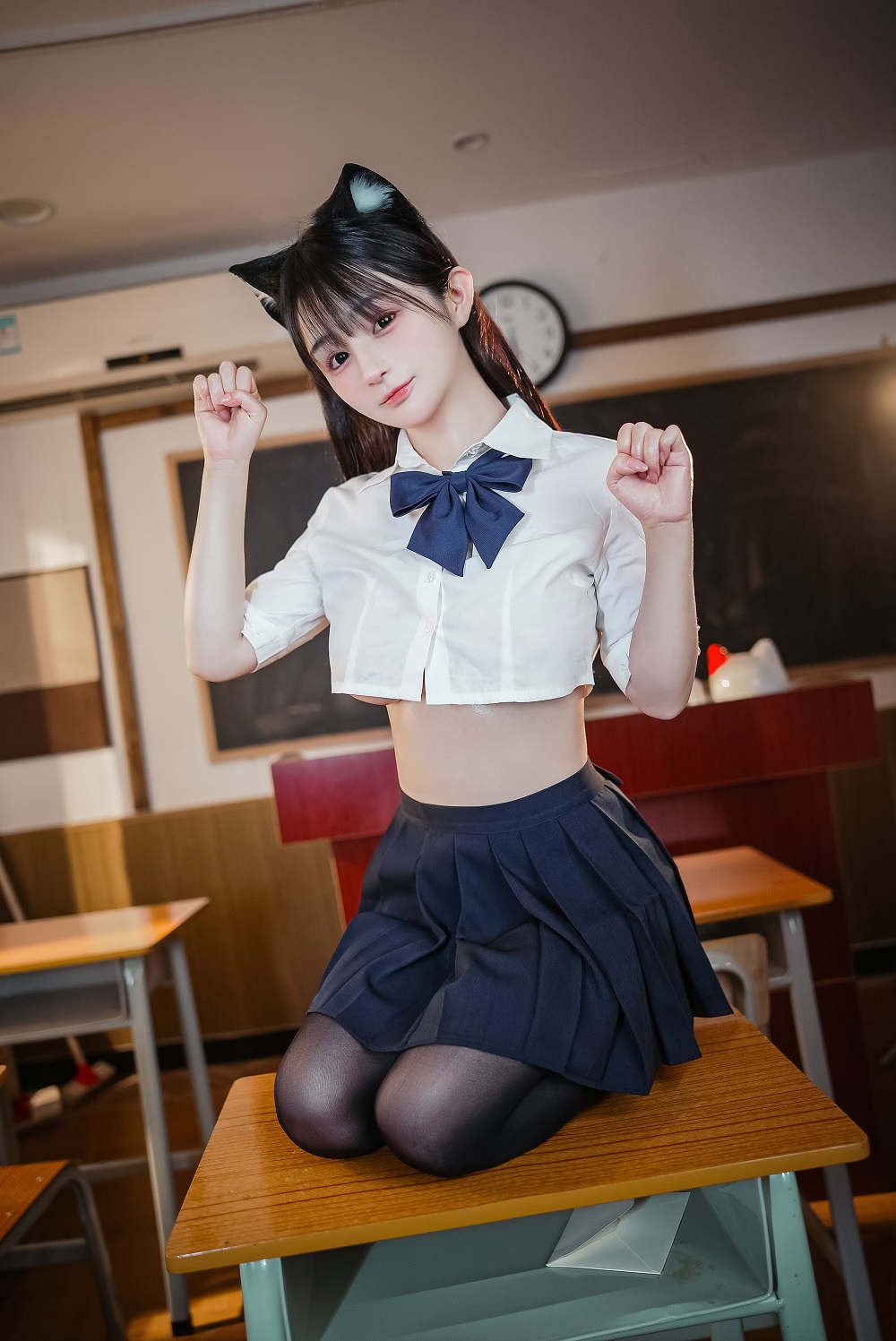 桜井宁宁-JK猫耳[150P+1V]