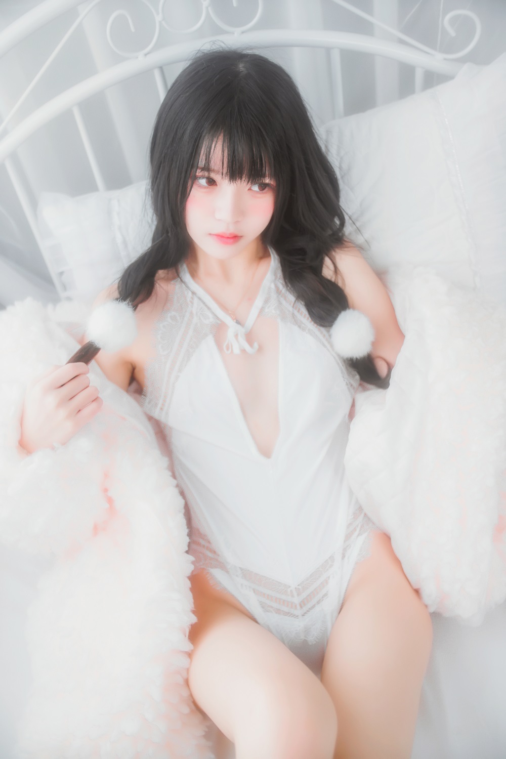 桜桃喵-冬眠系列-纯白私房[46P] COS网红博主 预览2图