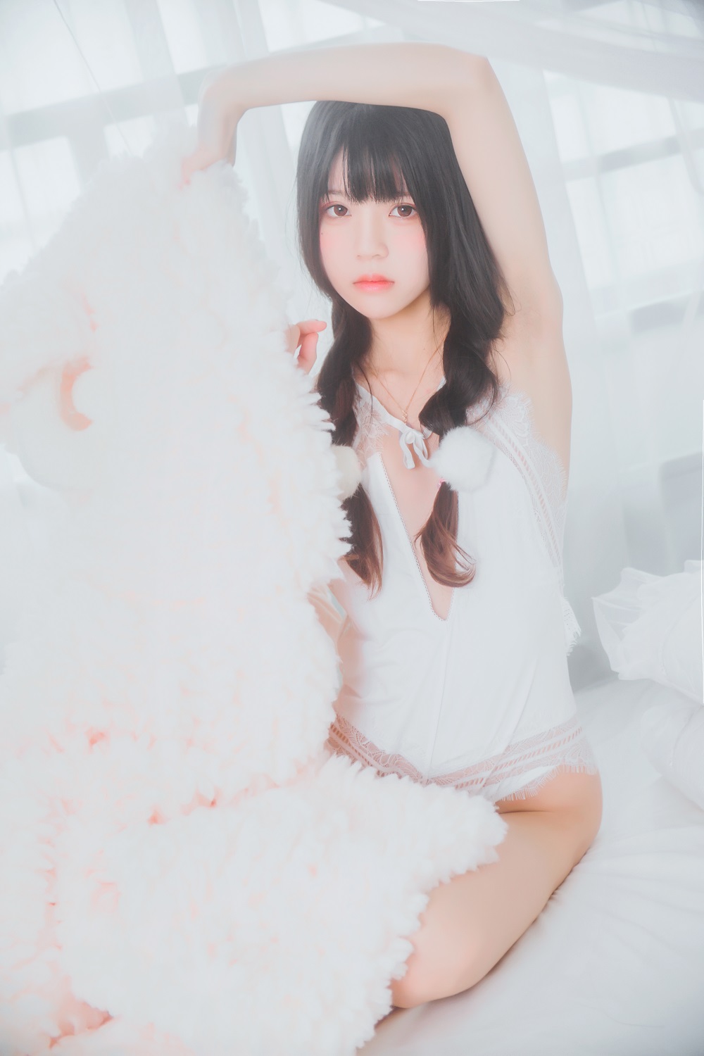 桜桃喵-冬眠系列-纯白私房[46P] COS网红博主 预览1图