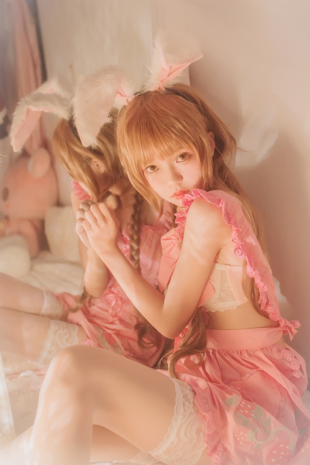 桜桃喵-冬眠系列-小兔[49P] COS网红博主 预览1图