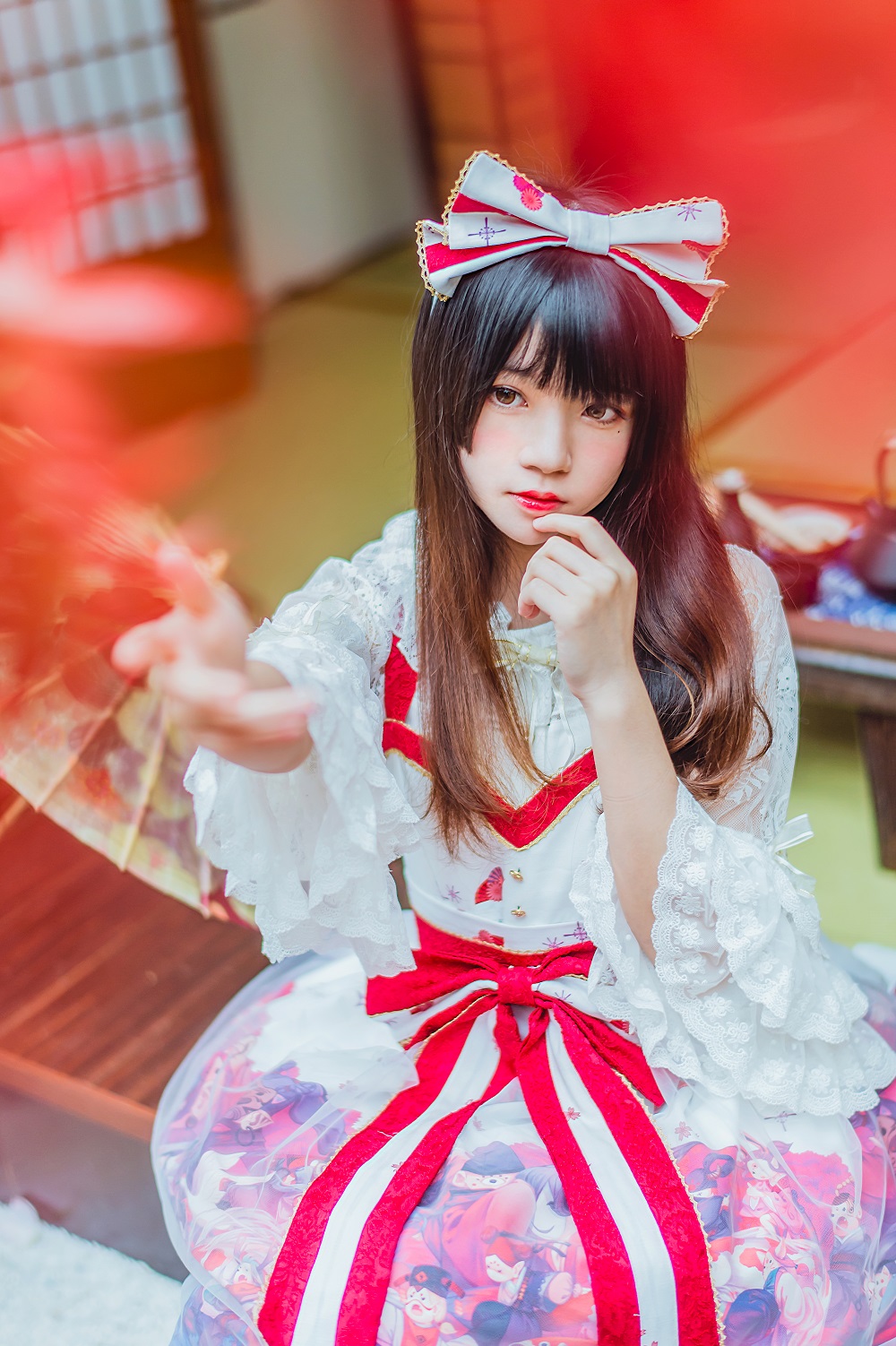 桜桃喵-和风Lolita[22P] COS网红博主 预览2图