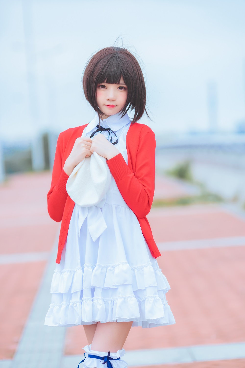 桜桃喵-加藤惠常服[33P] COS网红博主 预览2图