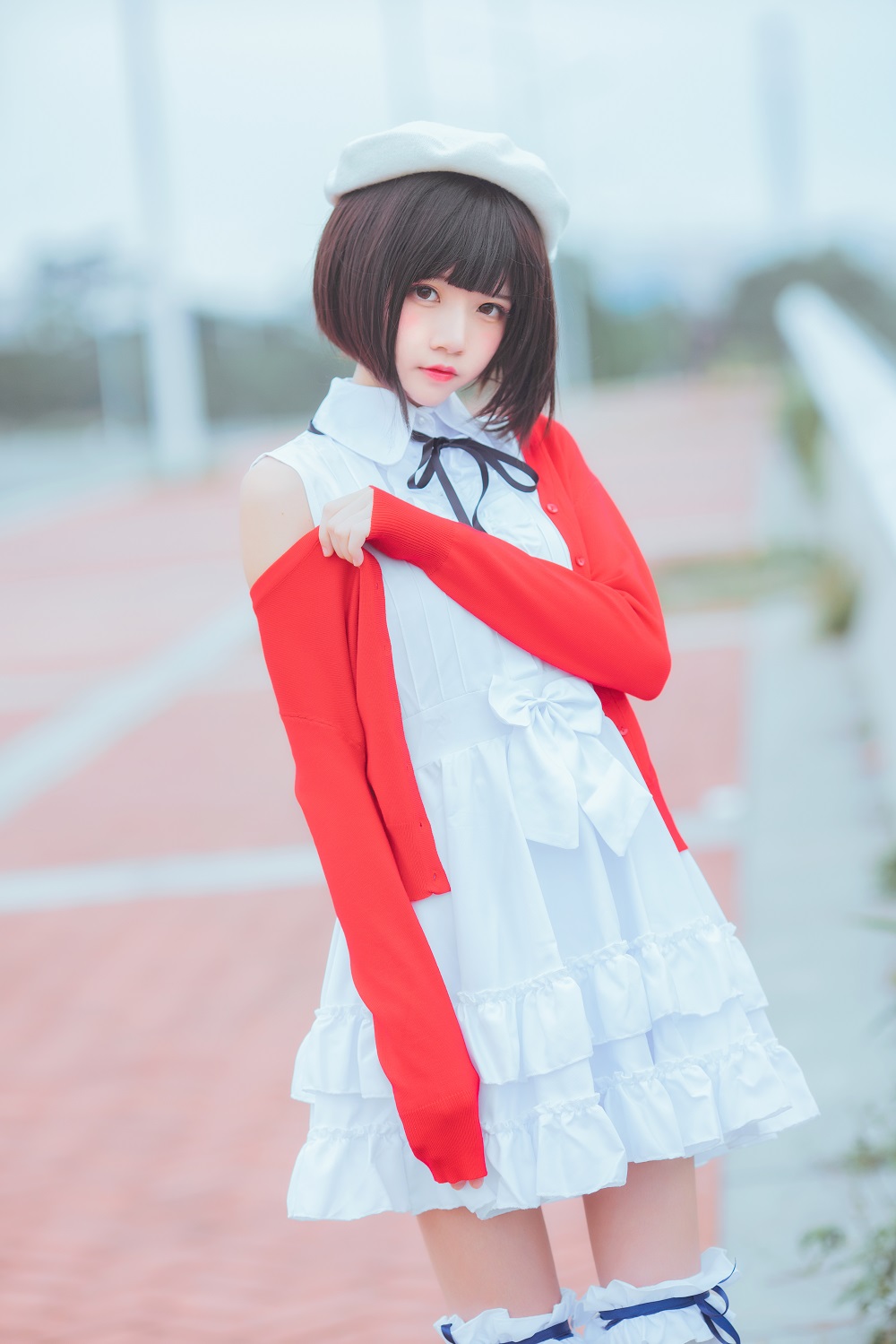 桜桃喵-加藤惠常服[33P] COS网红博主 预览1图