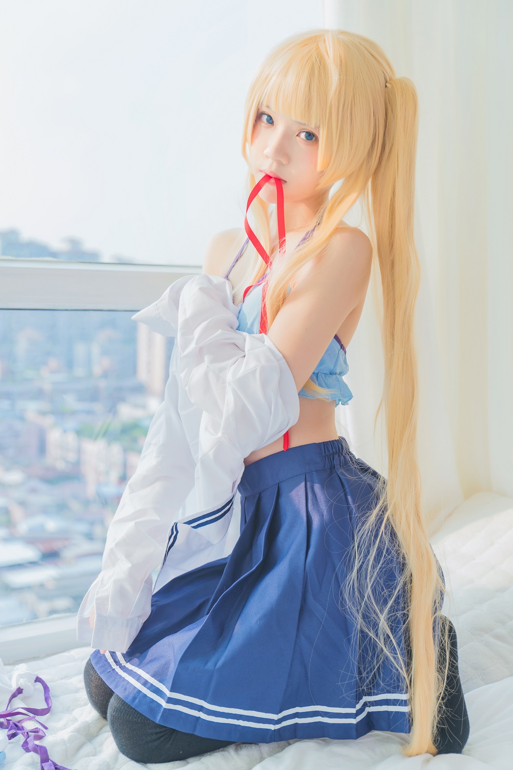 桜桃喵-路人女主的养成方法-英梨梨校服[51P] COS网红博主 预览1图