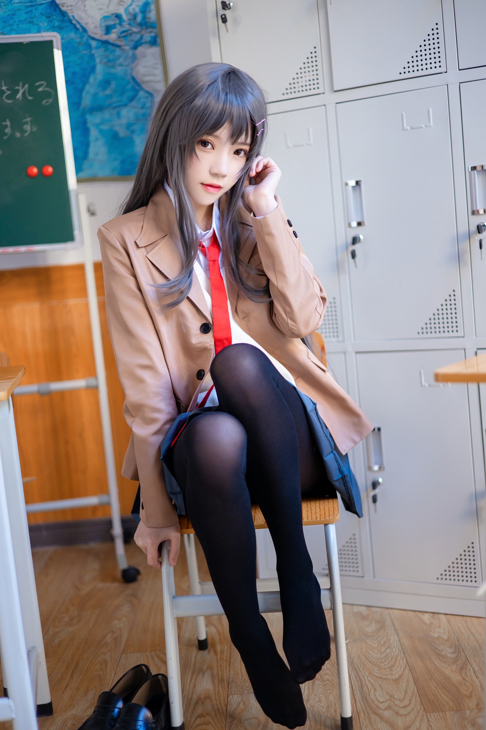 桜桃喵-樱岛麻衣学姐制服[52P]
