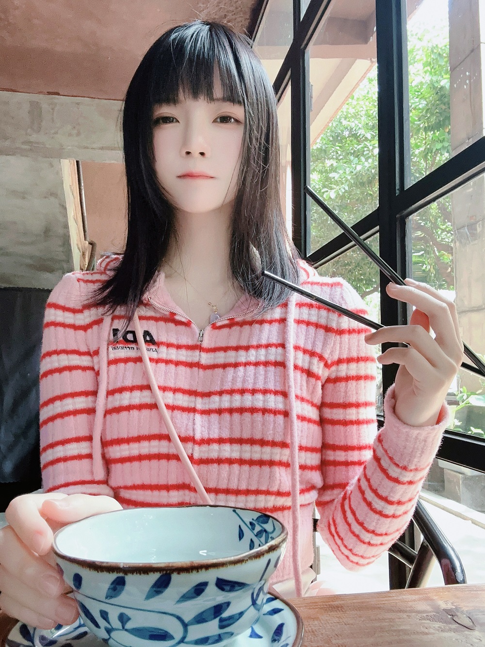 桜桃喵-条纹毛衣[22P]