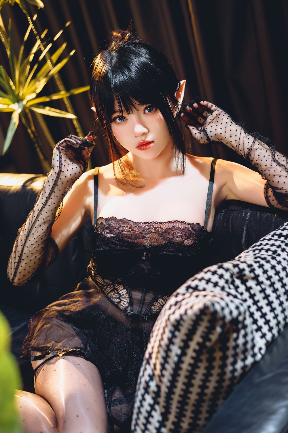 桜桃喵-城市中的精灵-夜纱[43P]