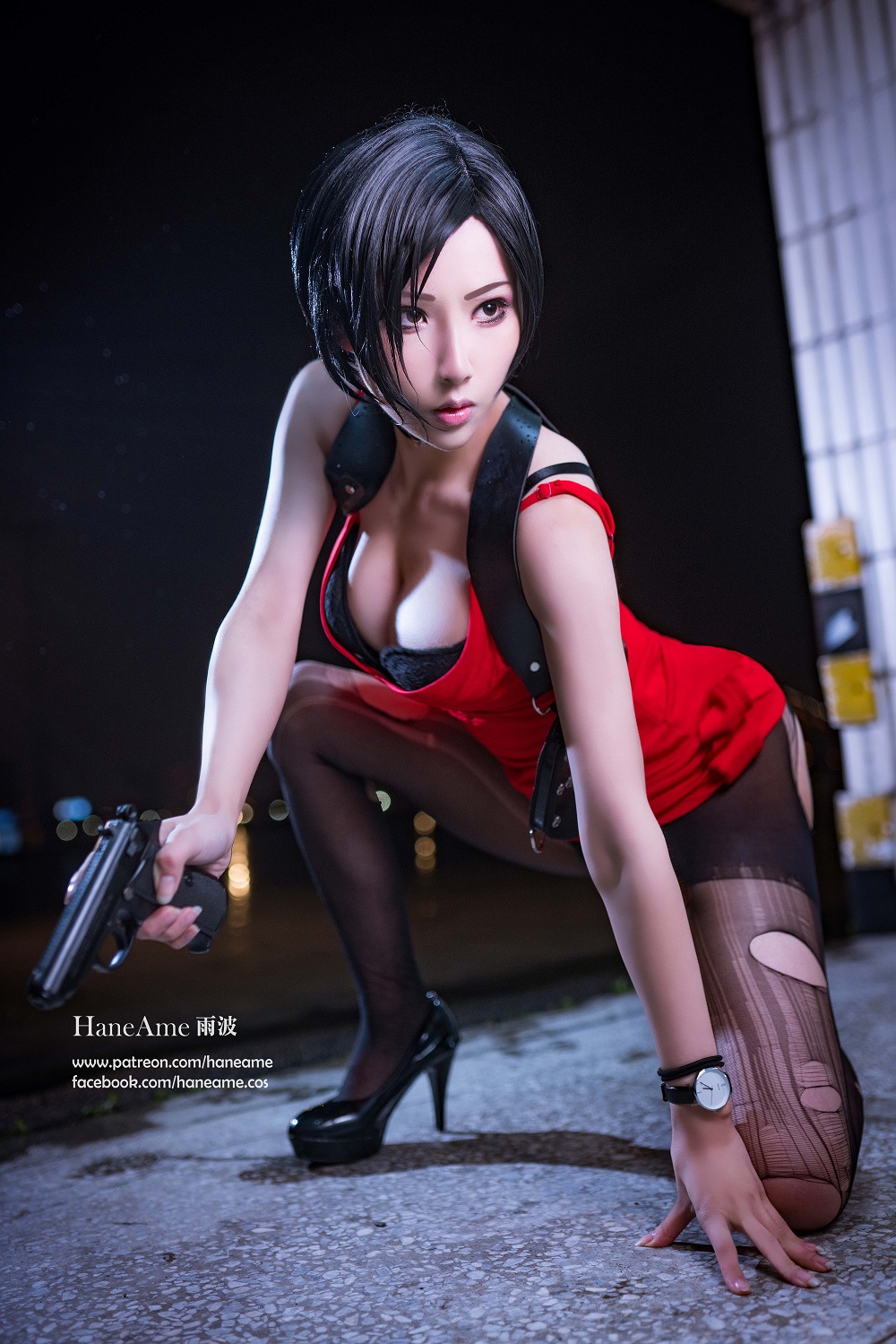 雨波HaneAme-生化危机-艾达王[17P] COS网红博主 预览2图