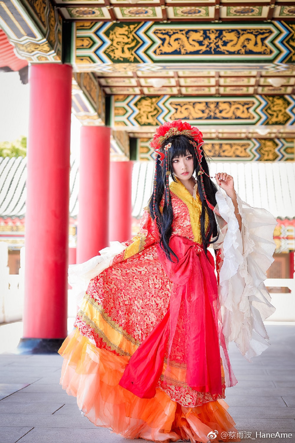 雨波HaneAme-古风长裙[7P] COS网红博主 预览1图