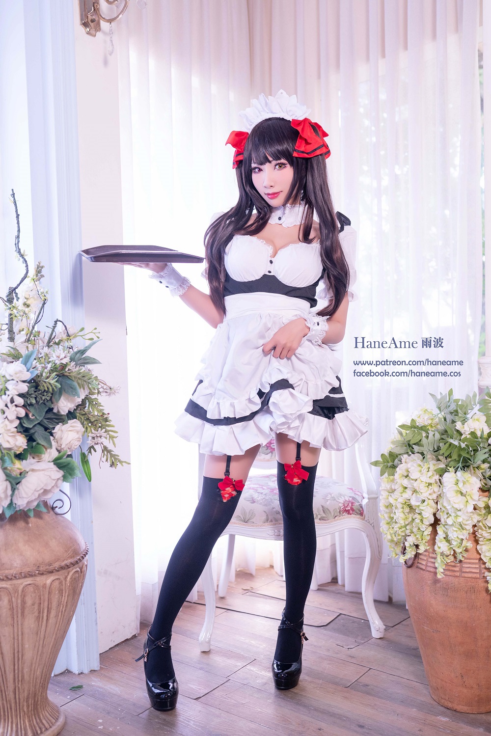雨波HaneAme-约会大作战-时崎狂三女仆[29P] COS网红博主 预览1图