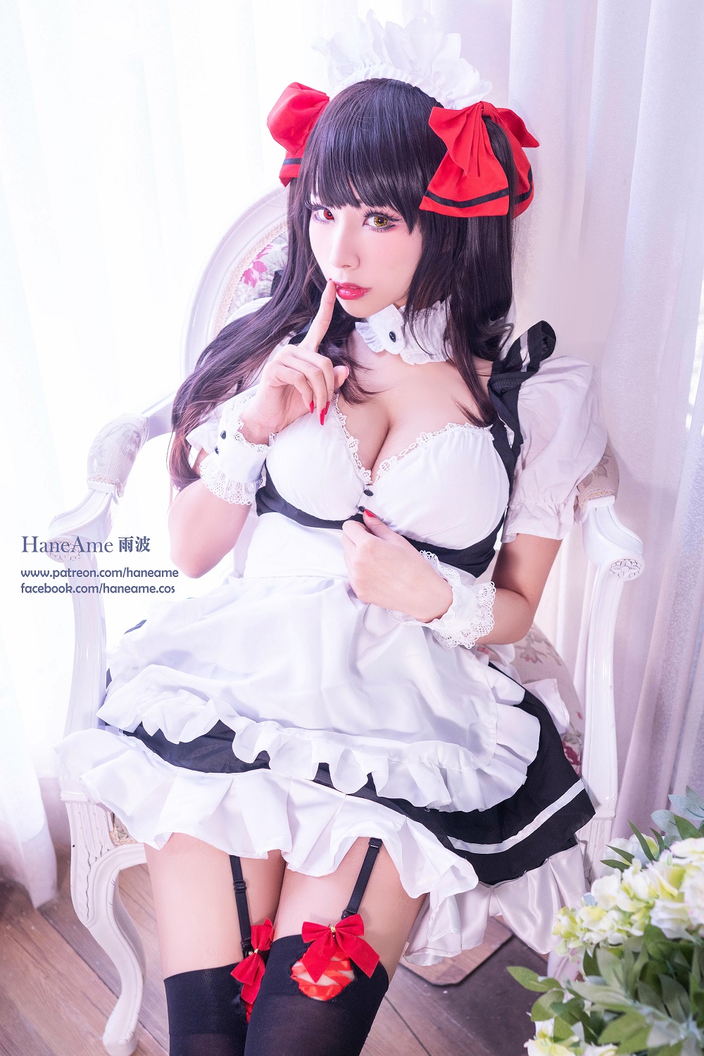 雨波HaneAme-约会大作战-时崎狂三女仆[29P] COS网红博主 预览2图