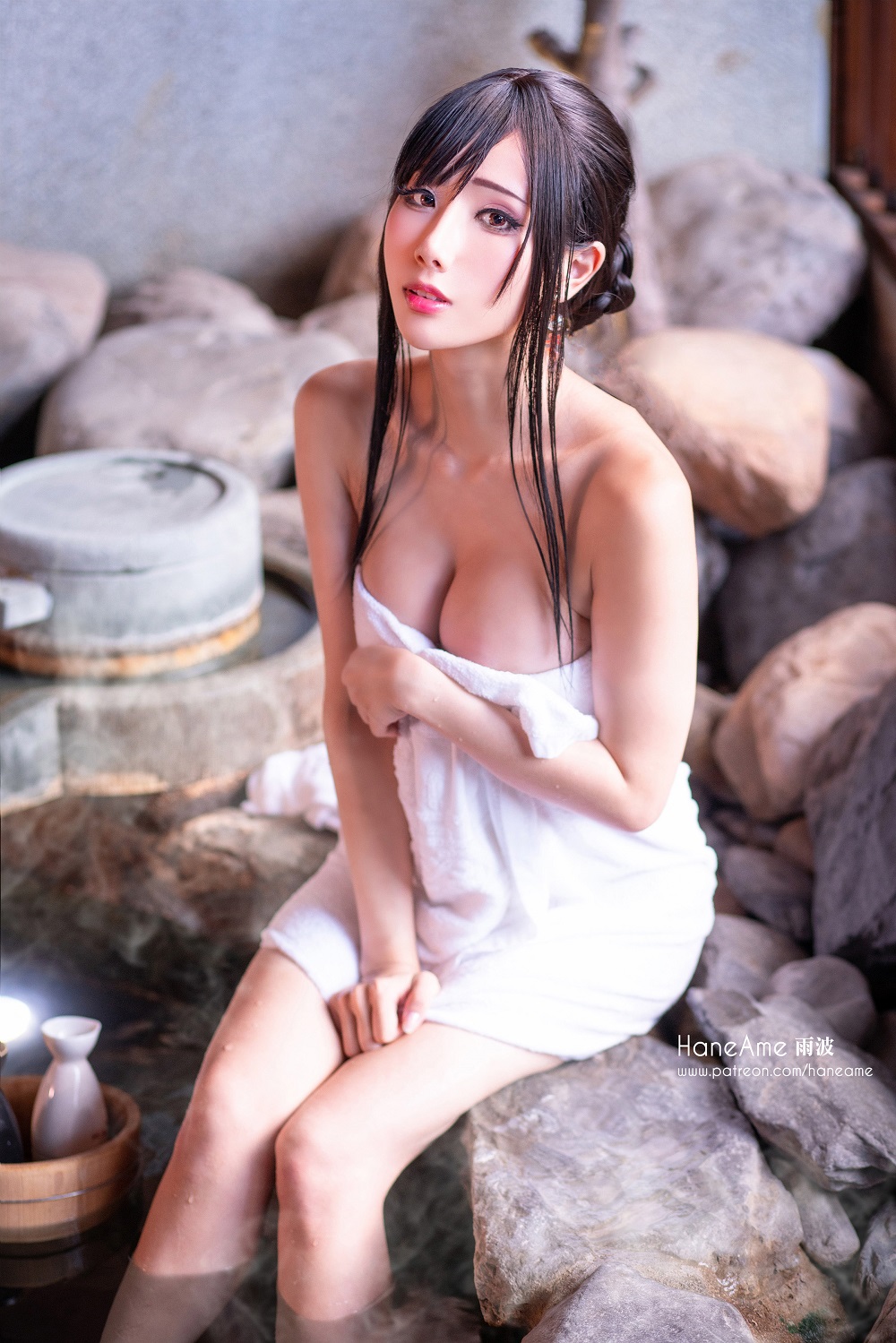 雨波HaneAme-和服温泉写真书[100P+1V] COS网红博主 预览2图