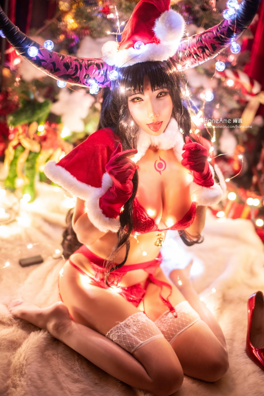雨波HaneAme-FGO-杀生院圣诞节[11P] COS网红博主 预览2图
