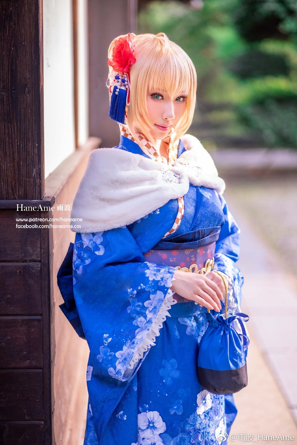雨波HaneAme-FGO-阿尔托莉雅[48P] COS网红博主 预览2图