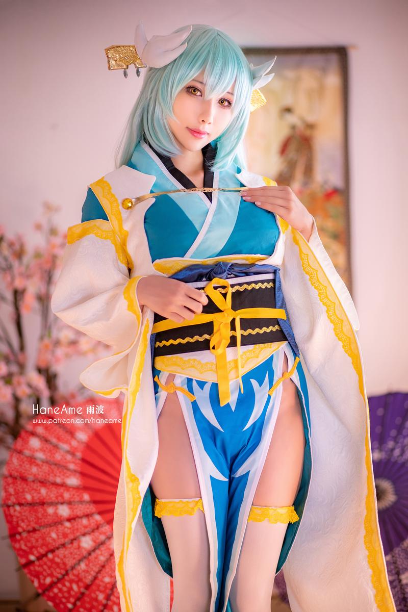 雨波HaneAme-FGO-清姬[4P] COS网红博主 预览2图