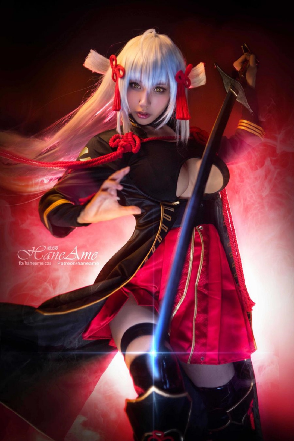 雨波HaneAme-FGO-冲田总司[31P] COS网红博主 预览2图