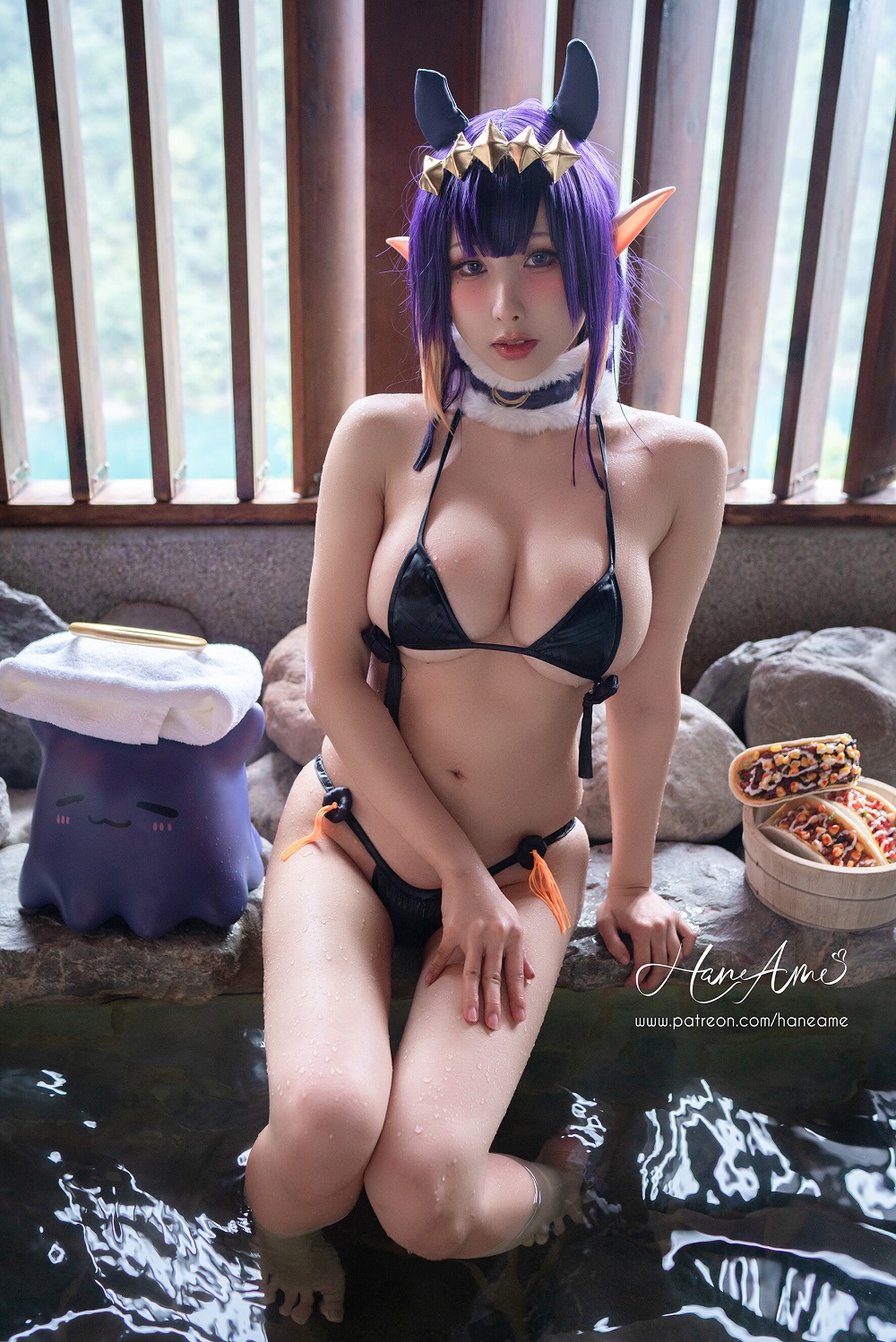 雨波HaneAme-Hololive-一伊那尔栖泳装[26P] COS网红博主 预览2图