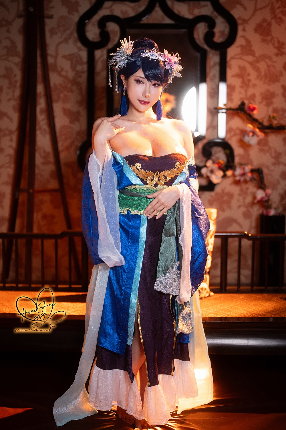 雨波HaneAme-药屋少女的呢喃-梨花妃[35P] COS网红博主 预览1图