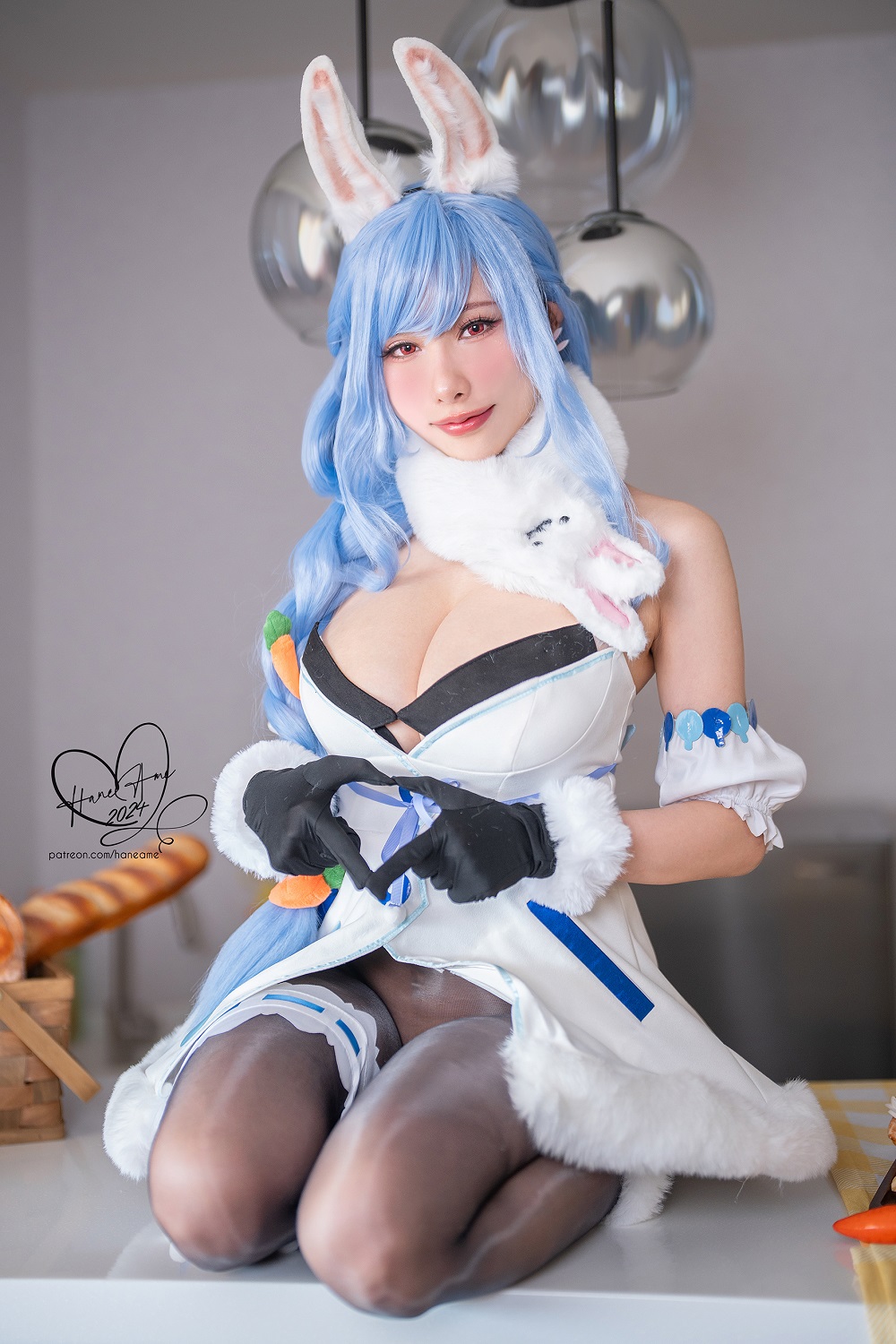 雨波HaneAme-Hololive-兔田佩克拉妈咪[34P] COS网红博主 预览2图