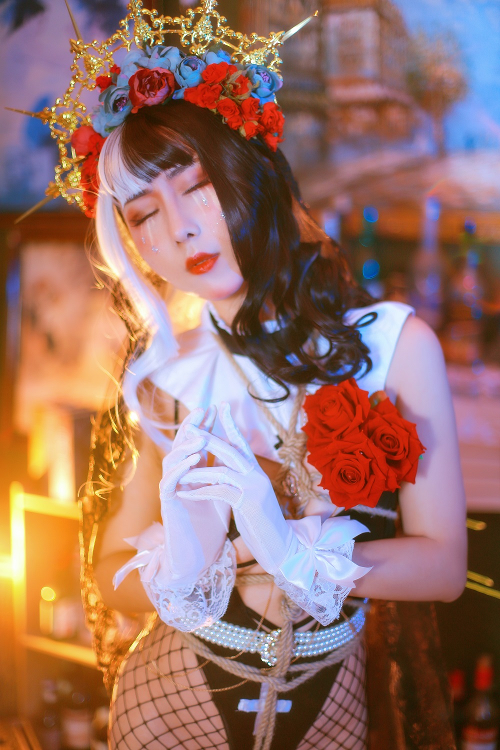 云溪溪-奶桃-修女[22P] COS网红博主 预览1图