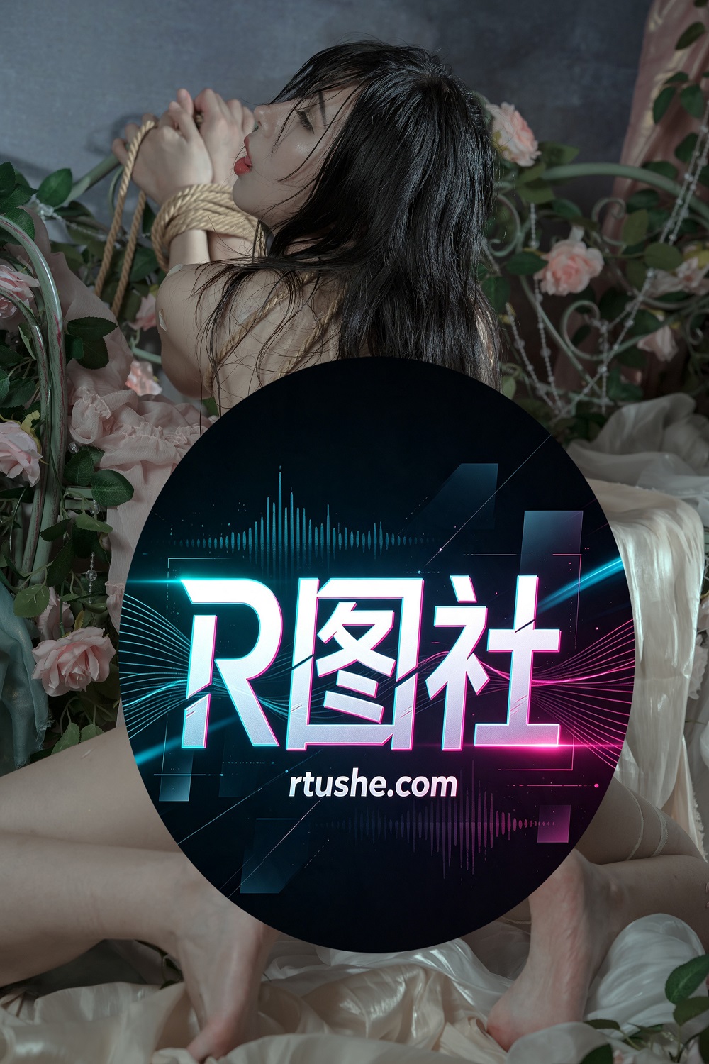 云溪溪-奶桃-玫瑰绳艺[50P+1V] COS网红博主 预览1图