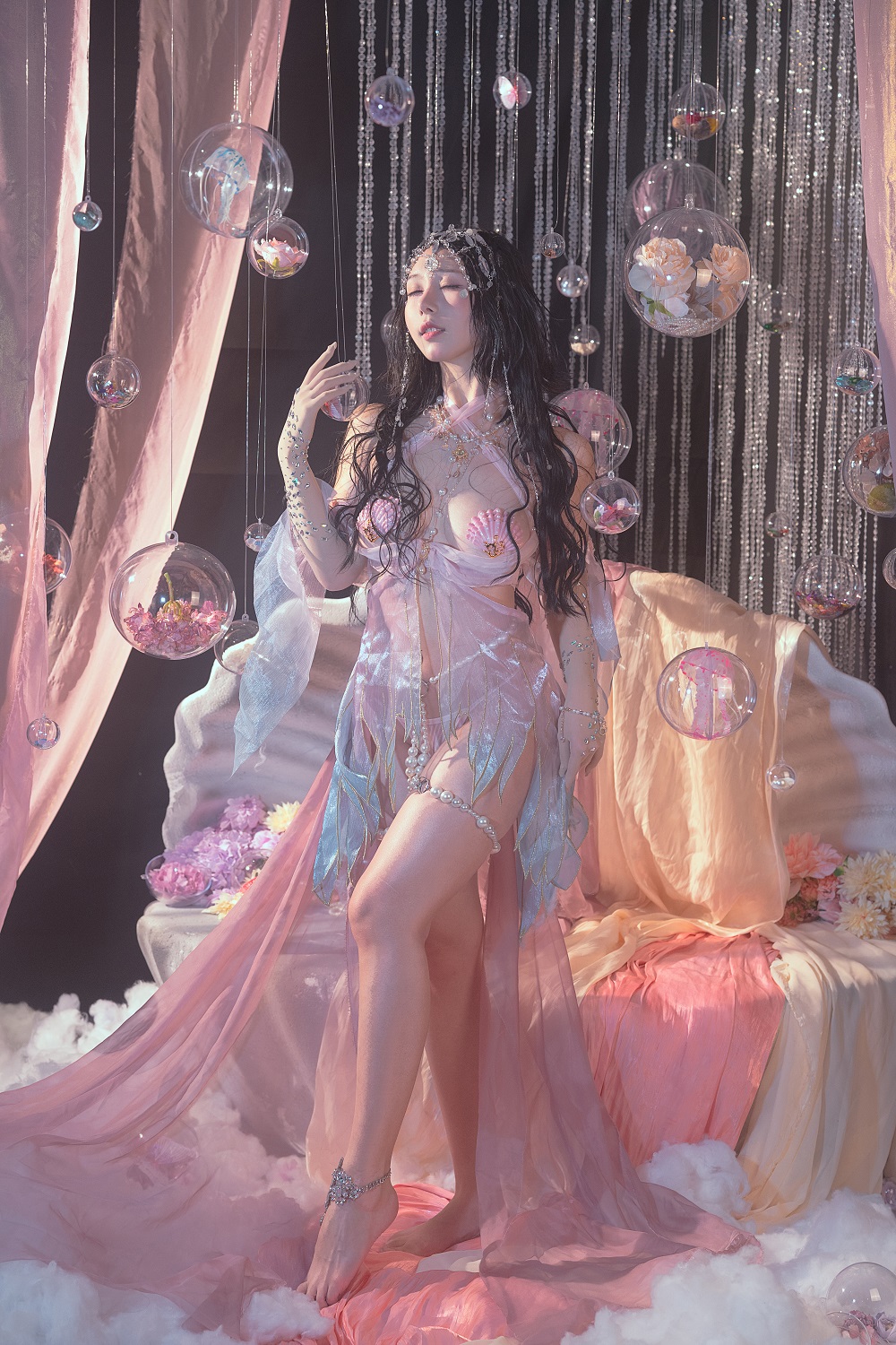 云溪溪-奶桃-海的女儿[40P] COS网红博主 预览2图