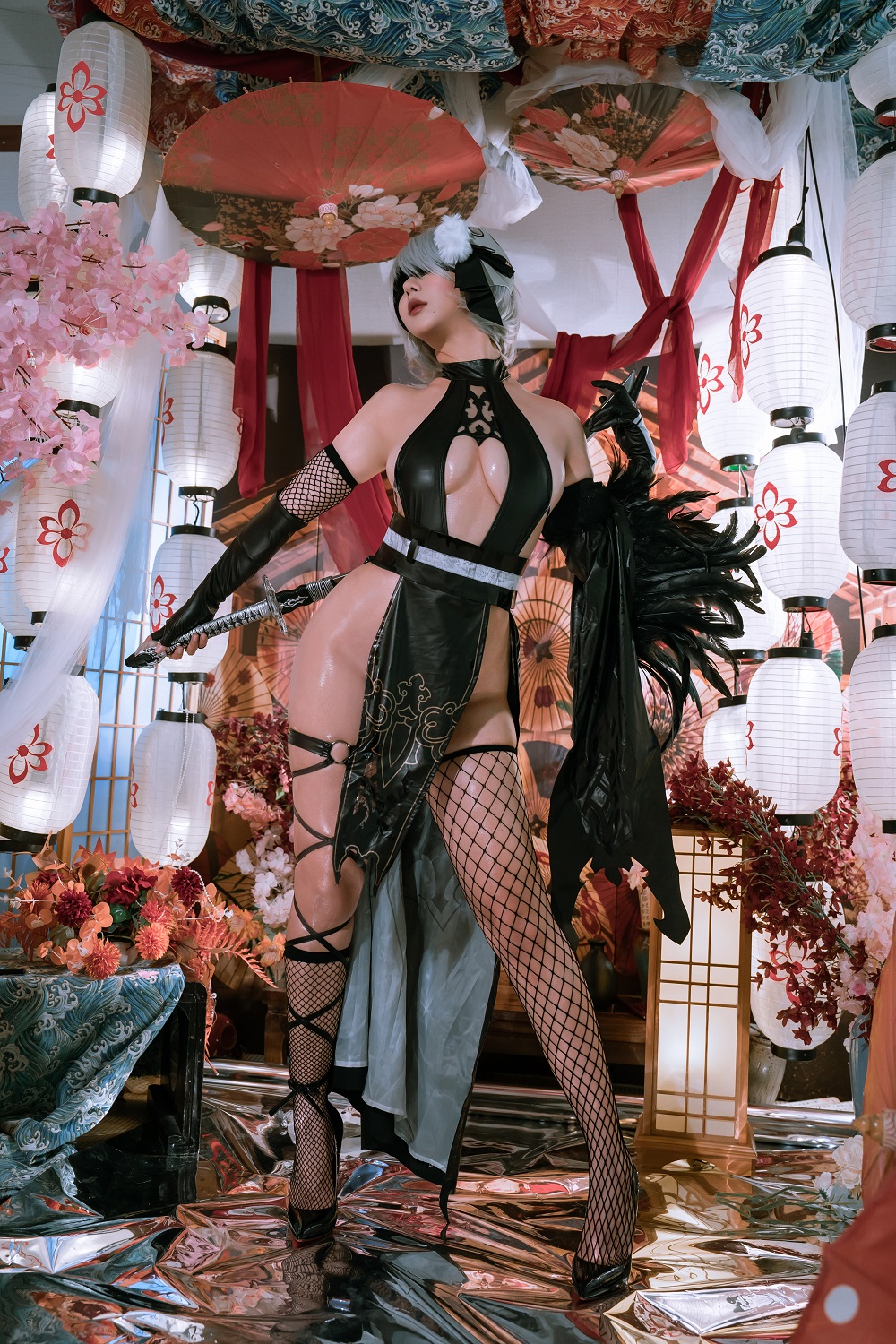 云溪溪-奶桃-YoRHa No.2 Type B[367P] COS网红博主 预览2图