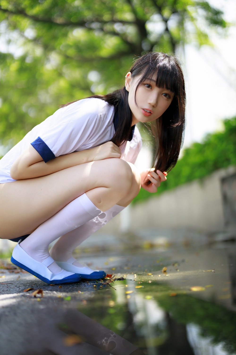 周叽是可爱兔兔-户外体操服[31P] COS网红博主 预览2图