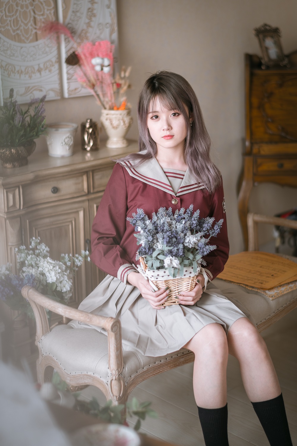 Akisoso秋楚楚-JK少女[18P] COS网红博主 预览1图