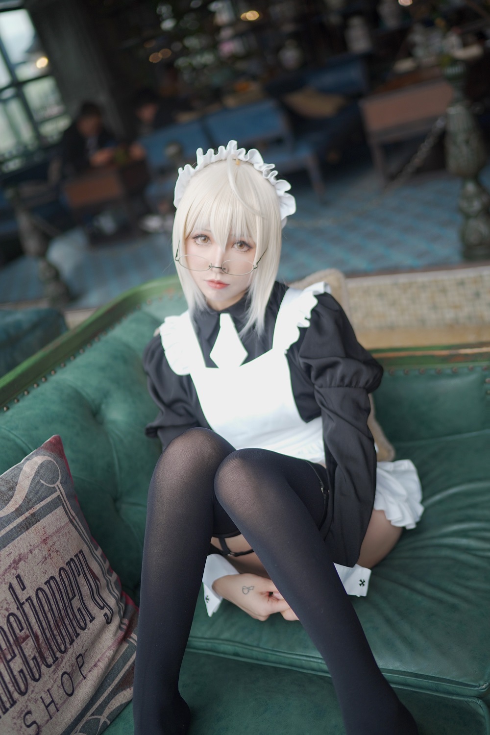 乖乖衣宝-FGO-谜之女主角X Alter同人女仆[50P] COS网红博主 预览2图