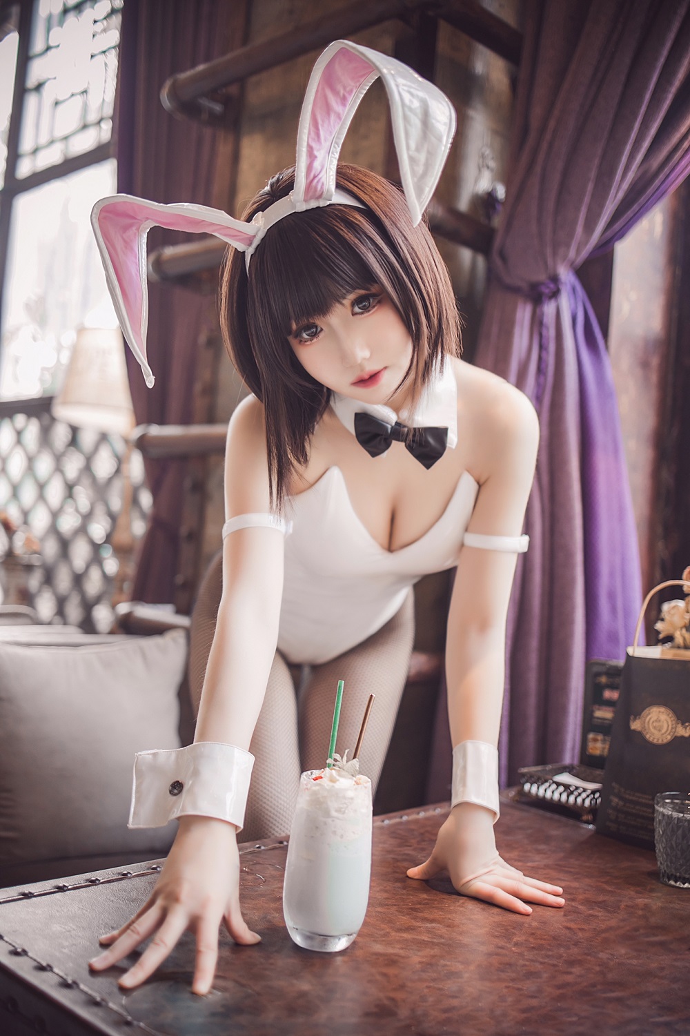 乖乖衣宝-路人女主-加藤惠兔女郎[52P] COS网红博主 预览2图