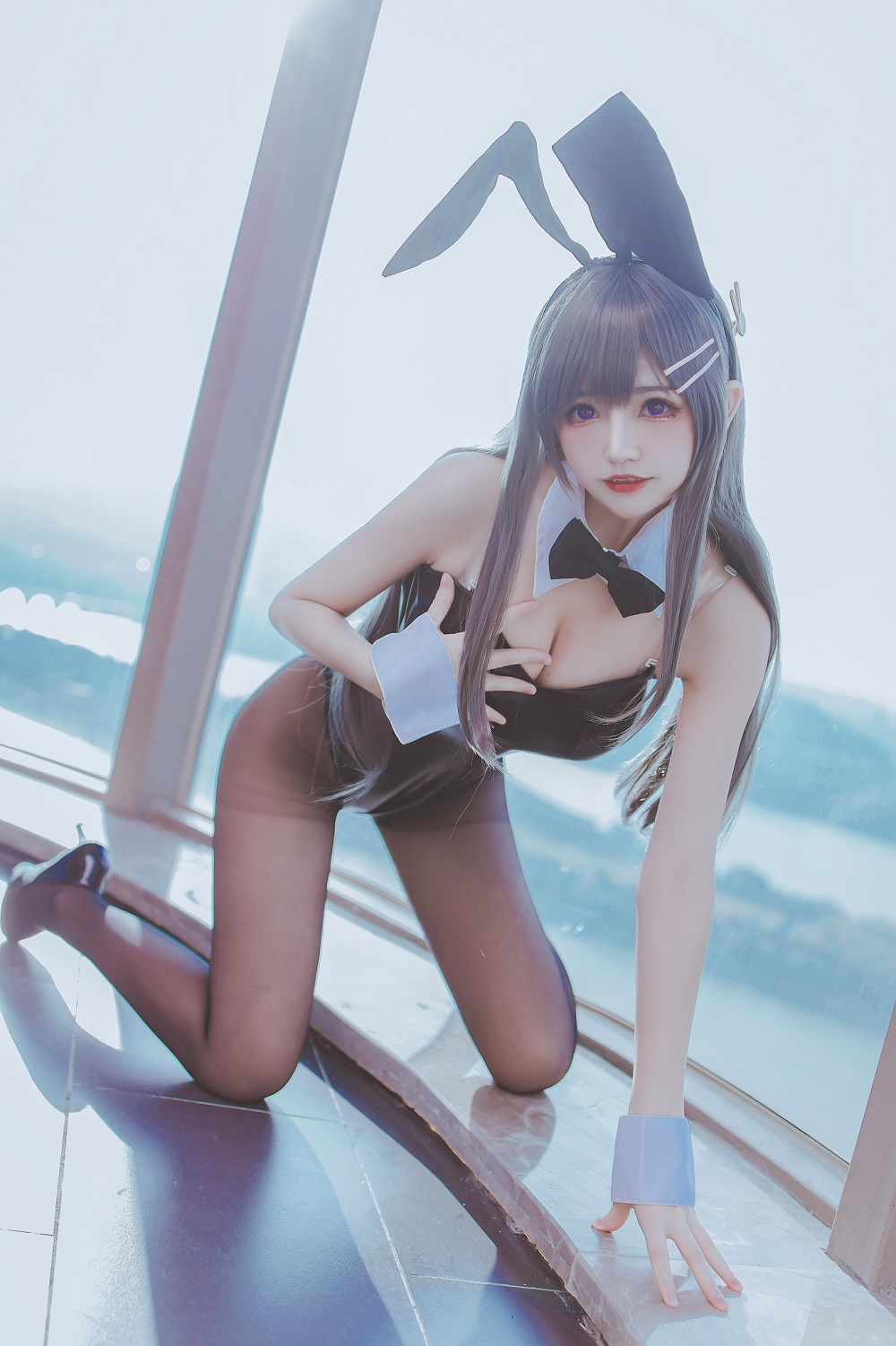 乖乖衣宝-樱岛麻衣兔女郎[42P] COS网红博主 预览1图