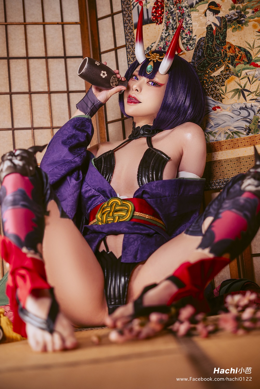Hachi小芭-FGO-酒吞童子[14P] COS网红博主 预览2图